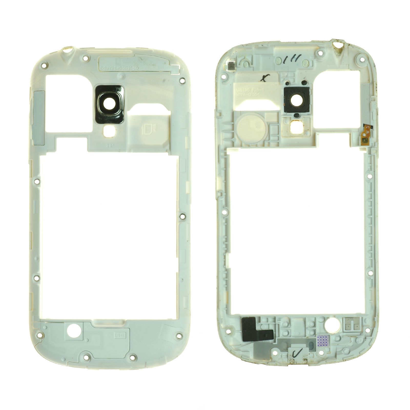 Châssis central d'occasion Samsung Galaxy S3 Mini (i8190) Blanc