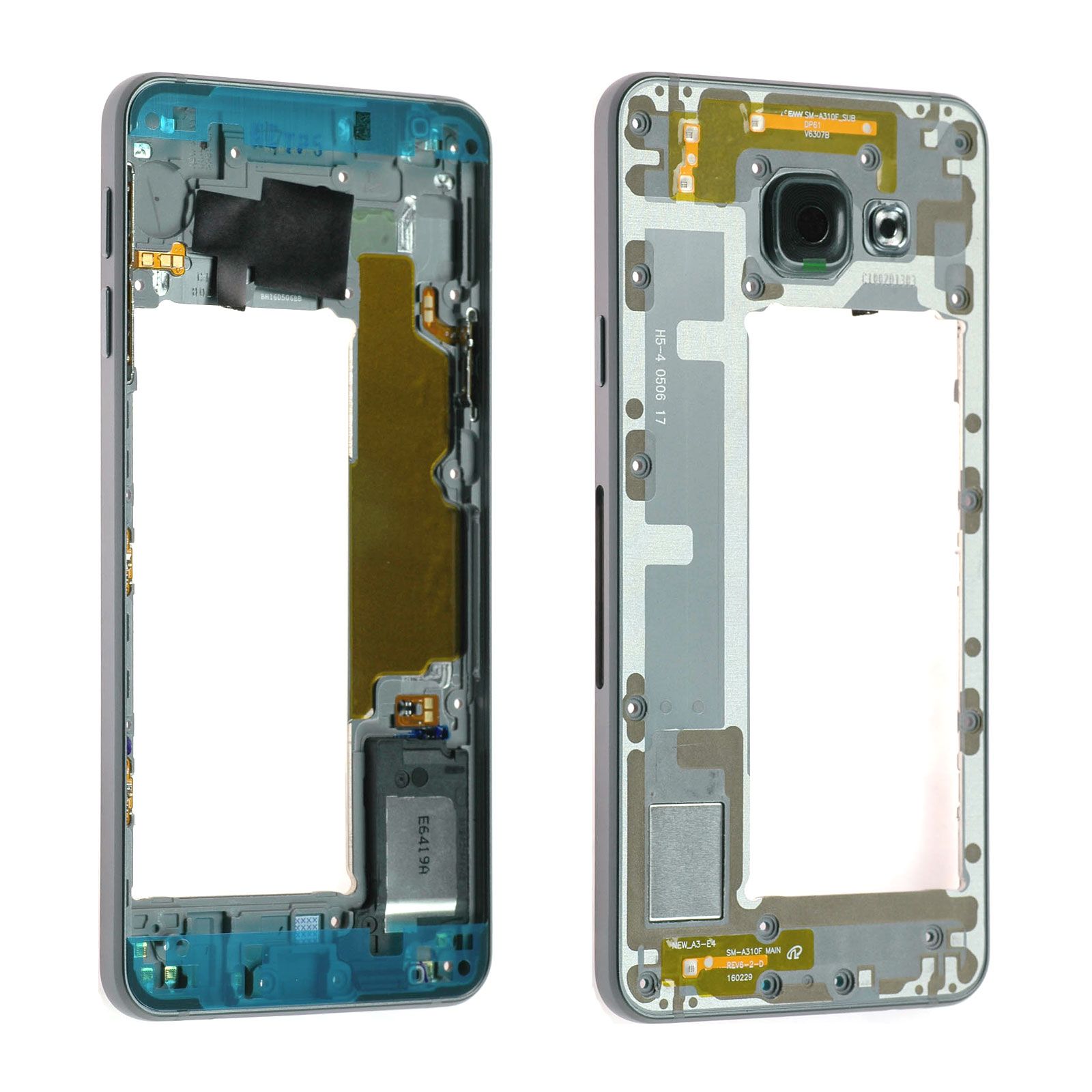 Châssis central Samsung Galaxy A3 2016 (A310F) Noir Origine