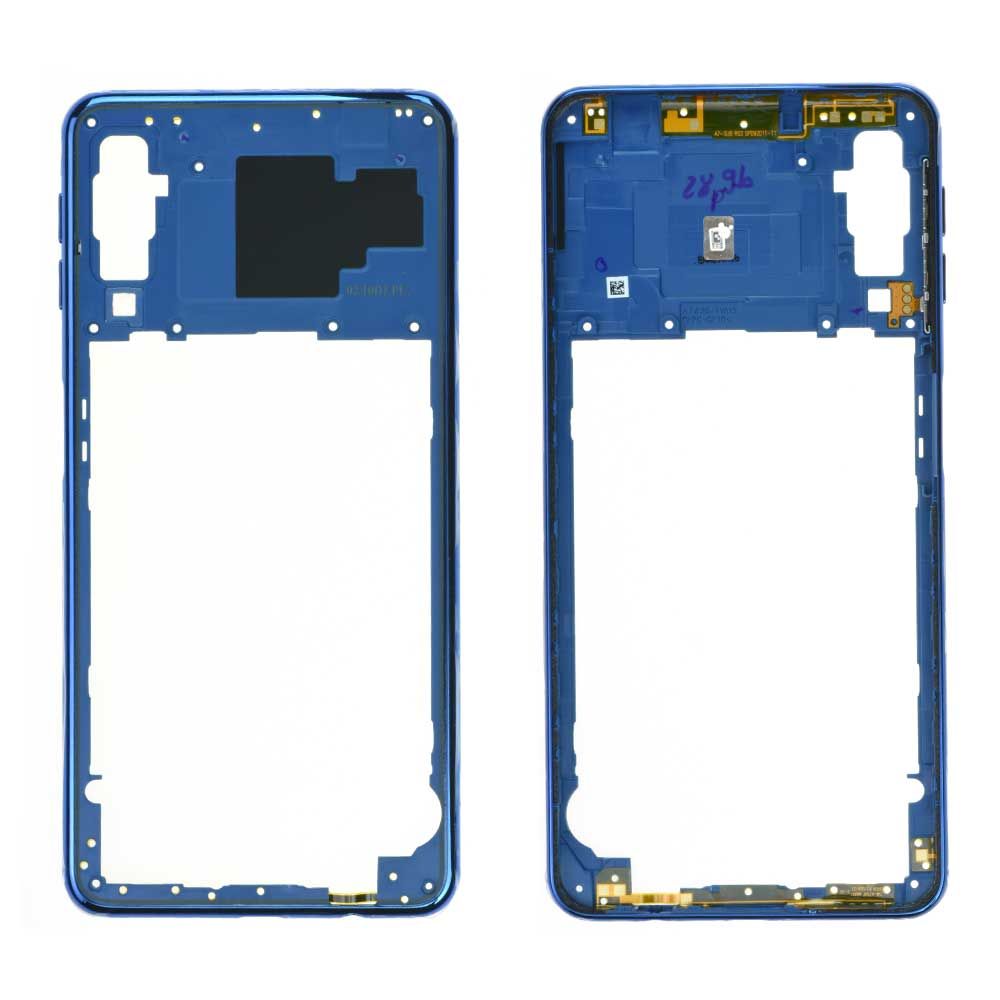 Châssis Central Samsung Galaxy A7 2018 (A750F) Bleu Occasion