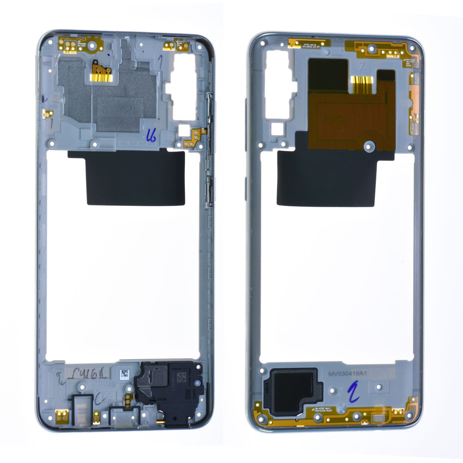 Châssis central Samsung Galaxy A70 (A705F) Blanc Origine