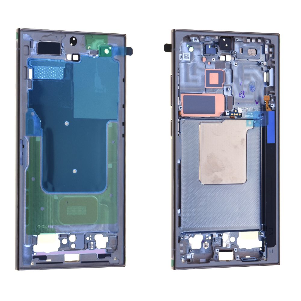 Châssis écran Samsung Galaxy S24 Ultra (S928B) Titane Jaune Origine