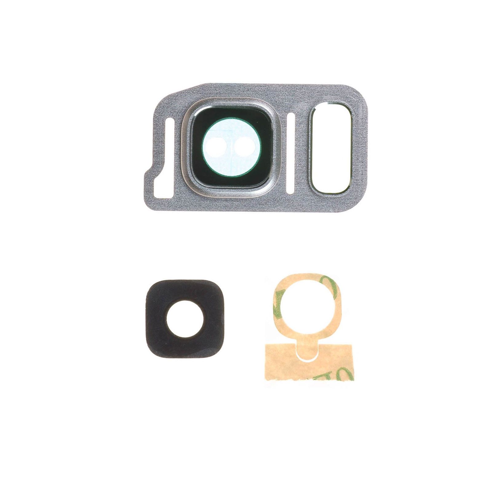 Contour / Vitre cache caméra arrière Samsung Galaxy Note 7 (N930F) Argent