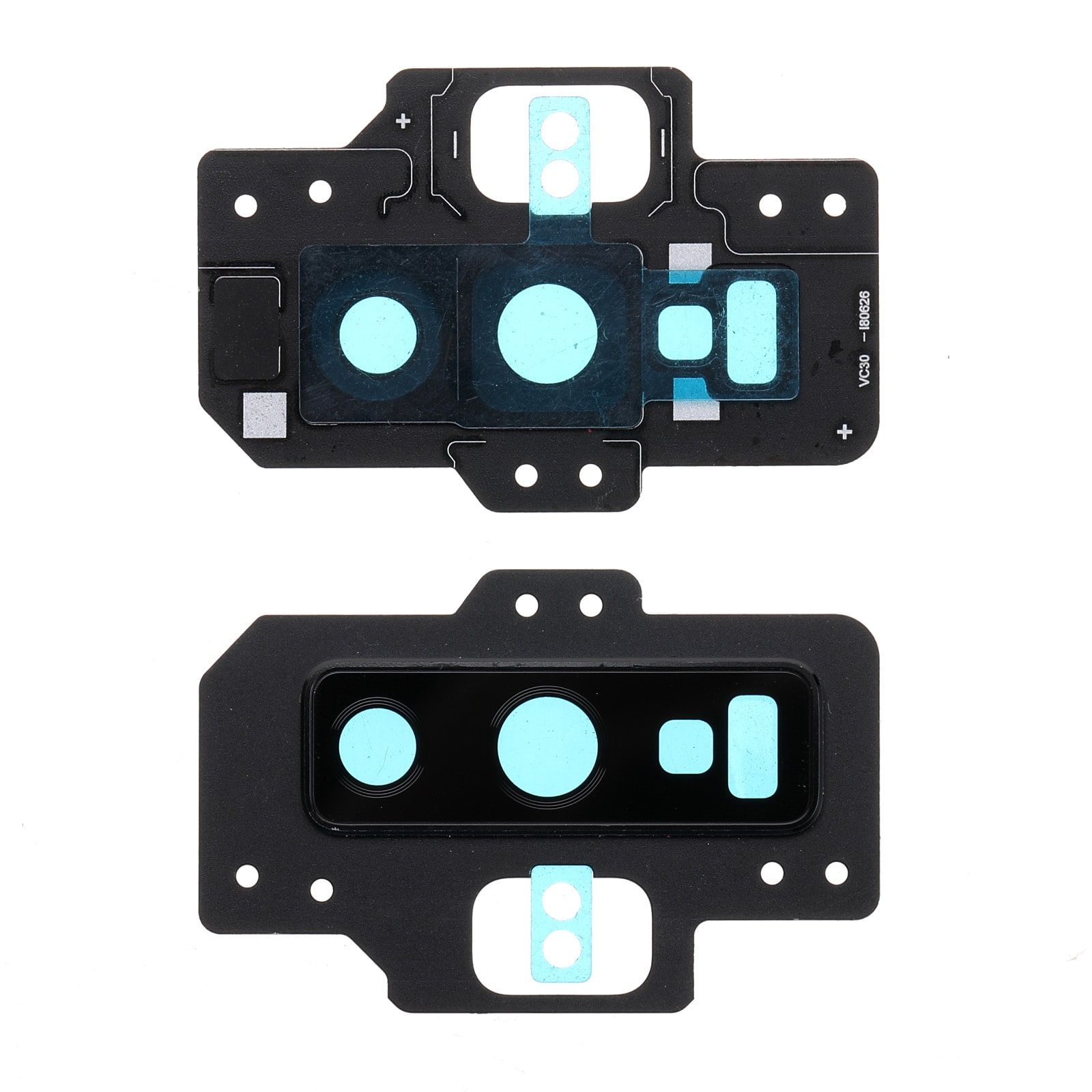 Contour / Vitre cache caméra Samsung Galaxy Note 9 (N960F) Noir Profond