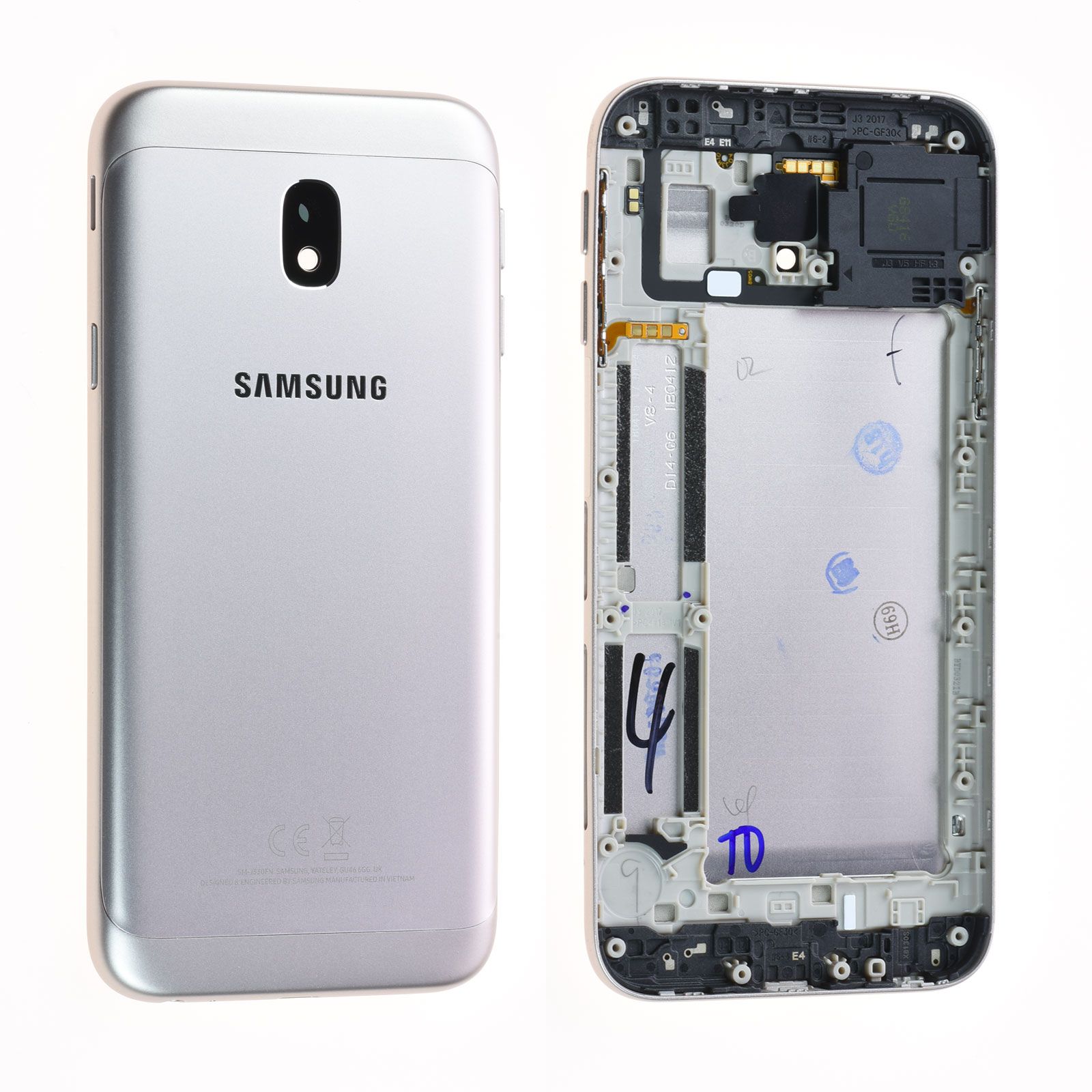Coque arrière / Châssis Samsung Galaxy J3 2017 (J330F) Or