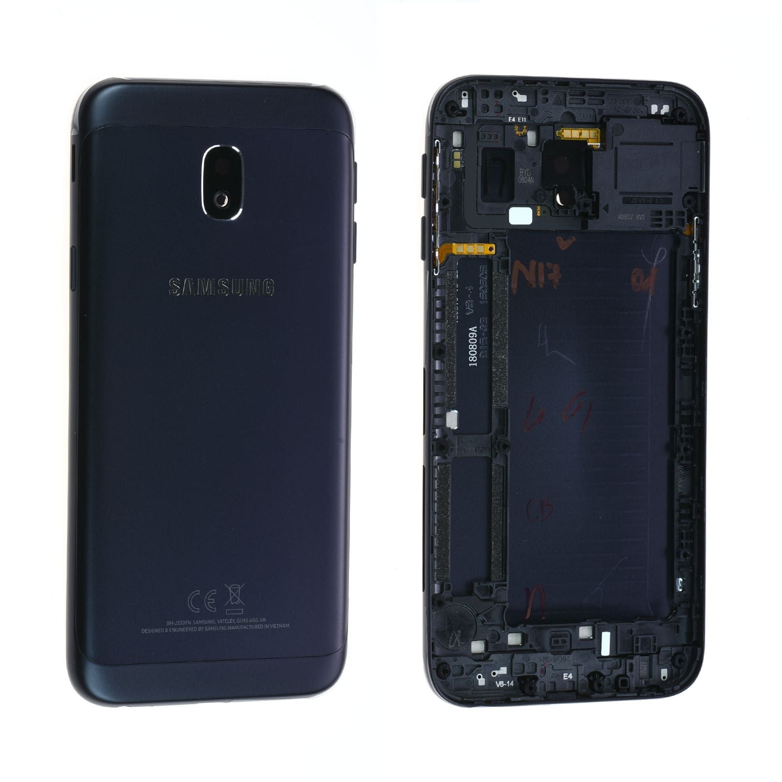 Coque arrière / Châssis Samsung Galaxy J3 2017 (J330F) Noir