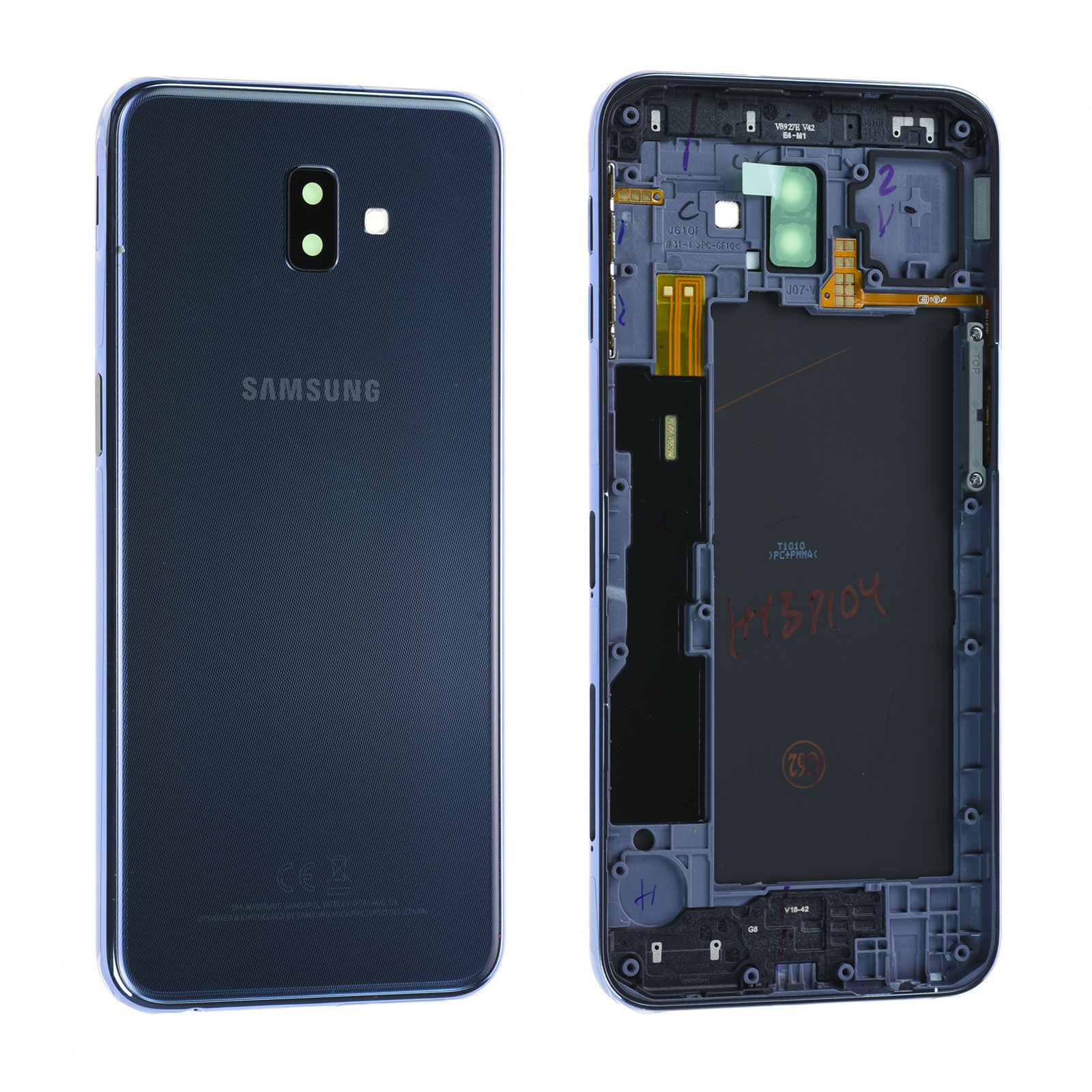 Coque arrière / Châssis Samsung Galaxy J6+ (J610F) Gris Origine