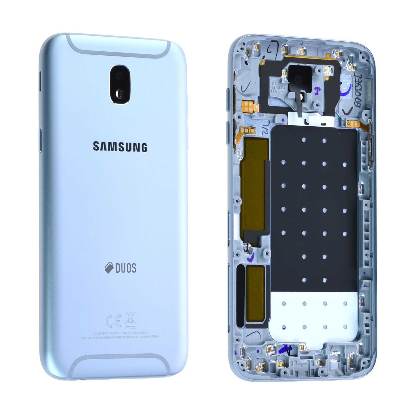 Coque arrière (Duos) Samsung Galaxy J5 2017 (J530F) Bleu