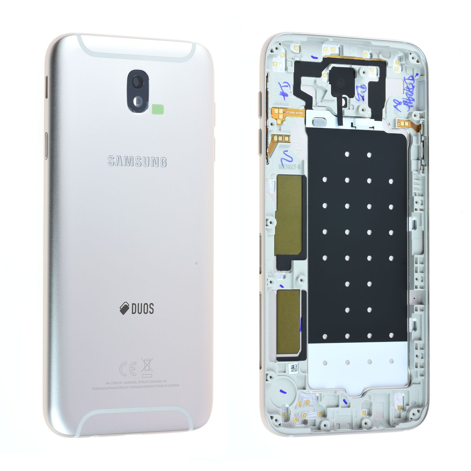 Coque arrière (Duos) Samsung Galaxy J7 2017 (J730F) Or