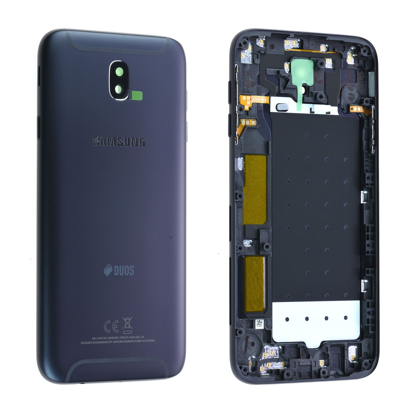 Coque arrière (Duos) Samsung Galaxy J7 2017 (J730F) Noir