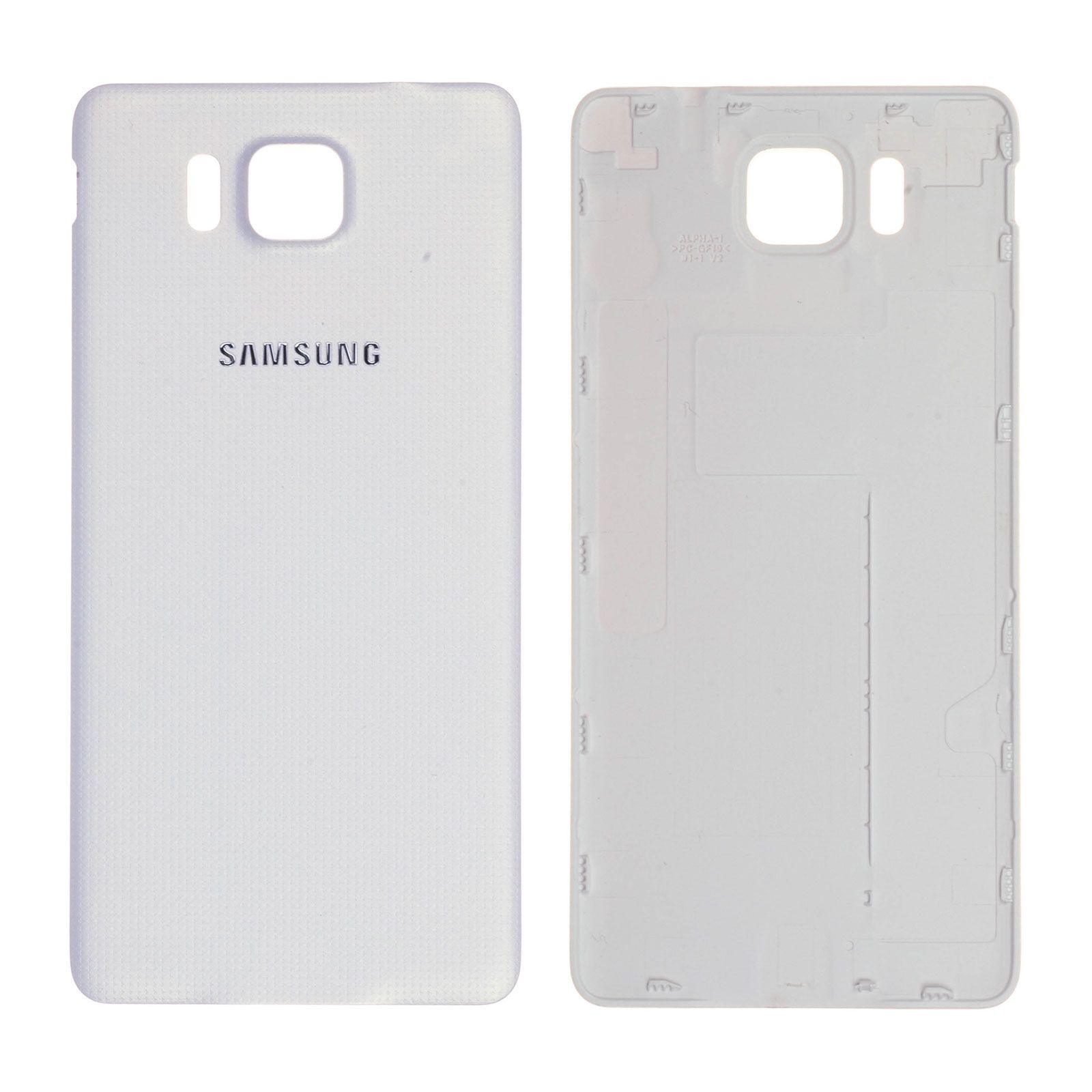 Coque arrière Samsung Galaxy Alpha (G850F) Blanc origine