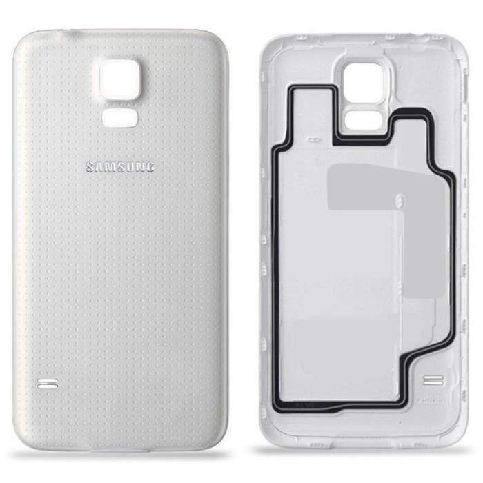 Coque arrière Samsung Galaxy S5 (G900F) Blanc