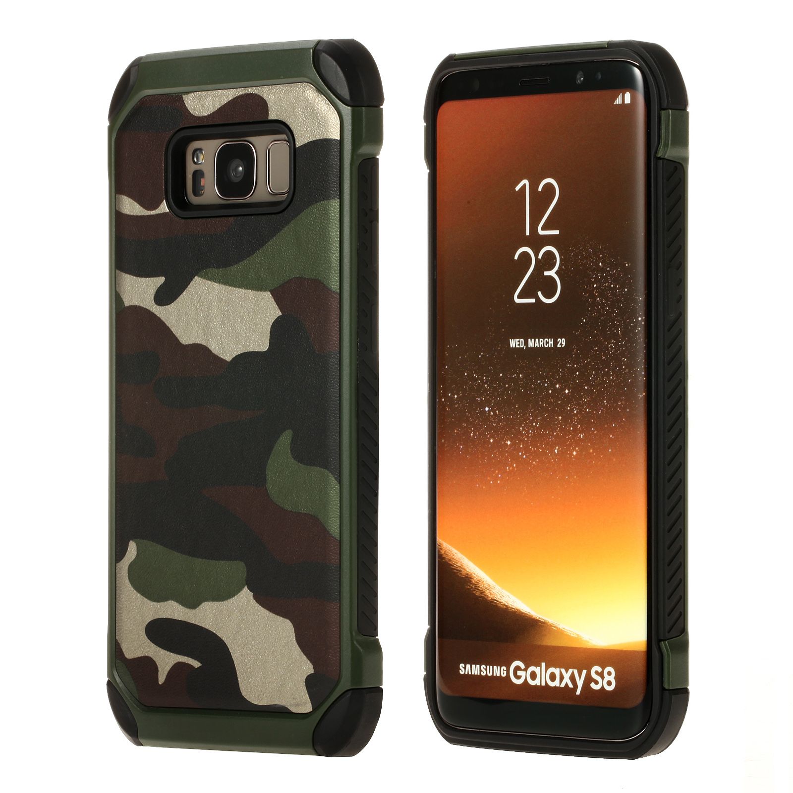 Coque Renforcée NX Case Samsung Galaxy S6 Edge (G925F) Camouflage (Vert)