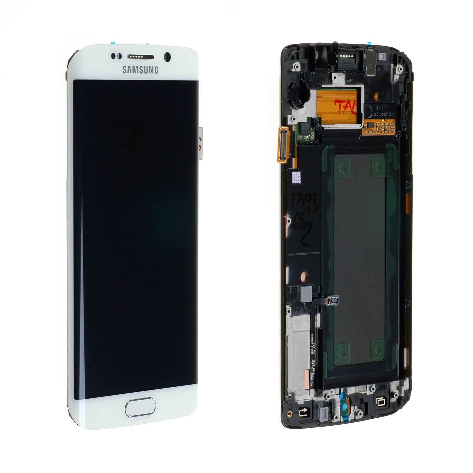 Écran Samsung Galaxy S6 Edge (G925F) Blanc Astral + Châssis Origine