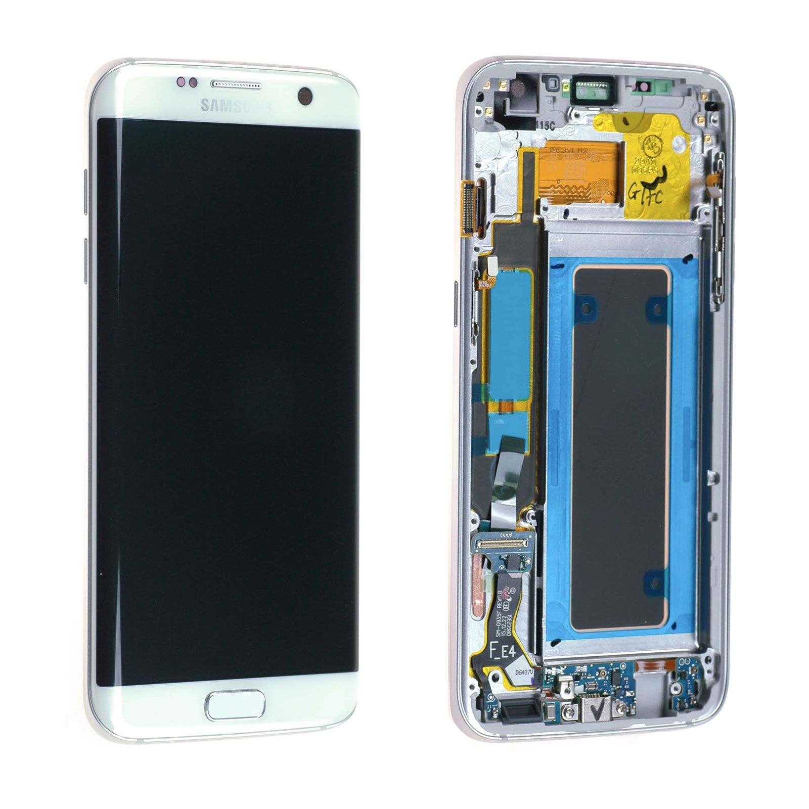 Écran Samsung Galaxy S7 Edge (G935F) Blanc Perle + Châssis Origine