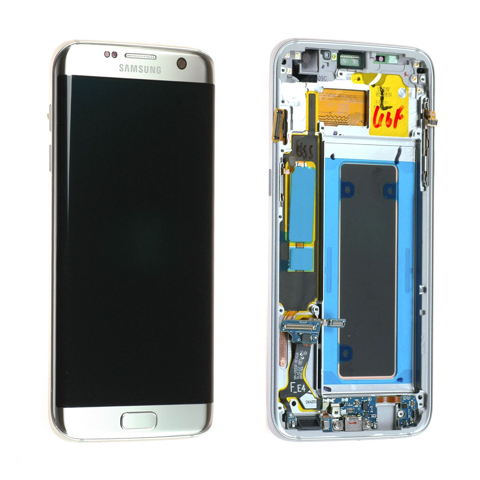 Écran Samsung Galaxy S7 Edge (G935F) Argent Titane + Châssis Origine