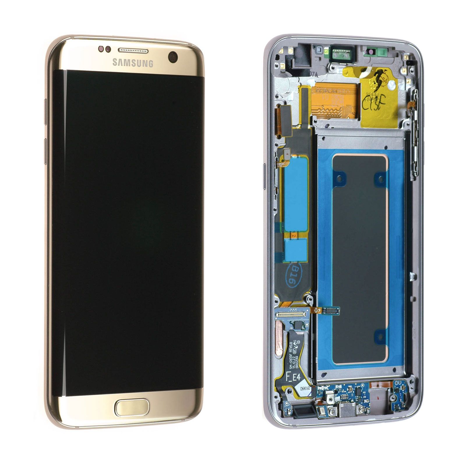 Écran Samsung Galaxy S7 Edge (G935F) Or Platine + Châssis Origine