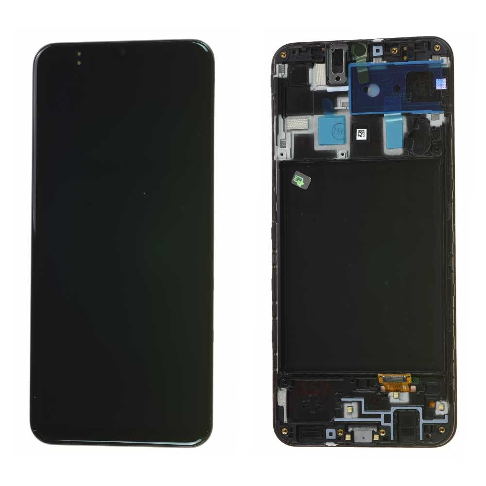 Écran Samsung Galaxy A20 (A205F) Noir / M10s (M107) + Châssis Origine
