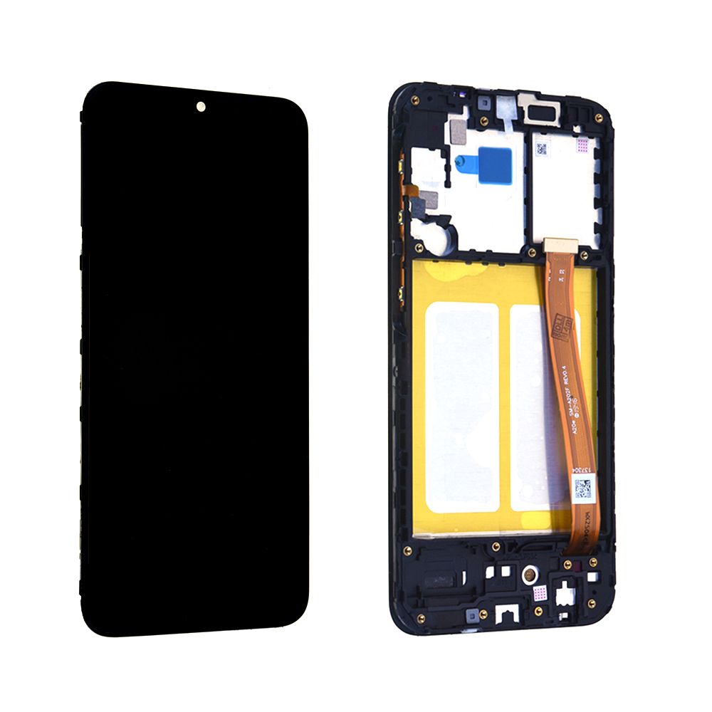 Écran Samsung Galaxy A20E (A202F) Noir + Châssis Reconditionné (PIEC)