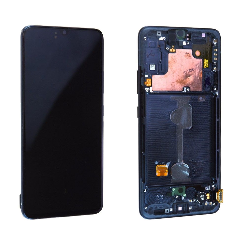 Écran Samsung Galaxy A90 5G (A908B) Noir + Châssis Origine