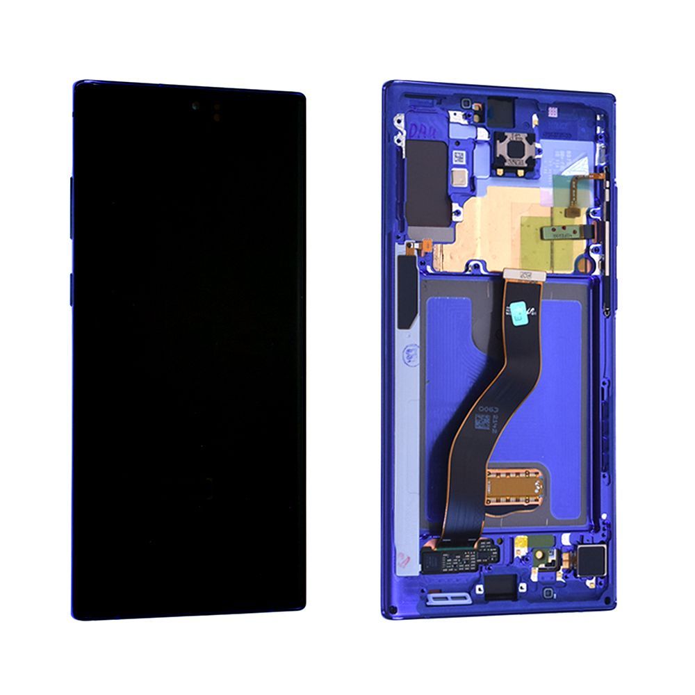 Écran Samsung Galaxy Note 10+ Bleu + Châssis Origine démonté Occasion Grade A (PIEC)