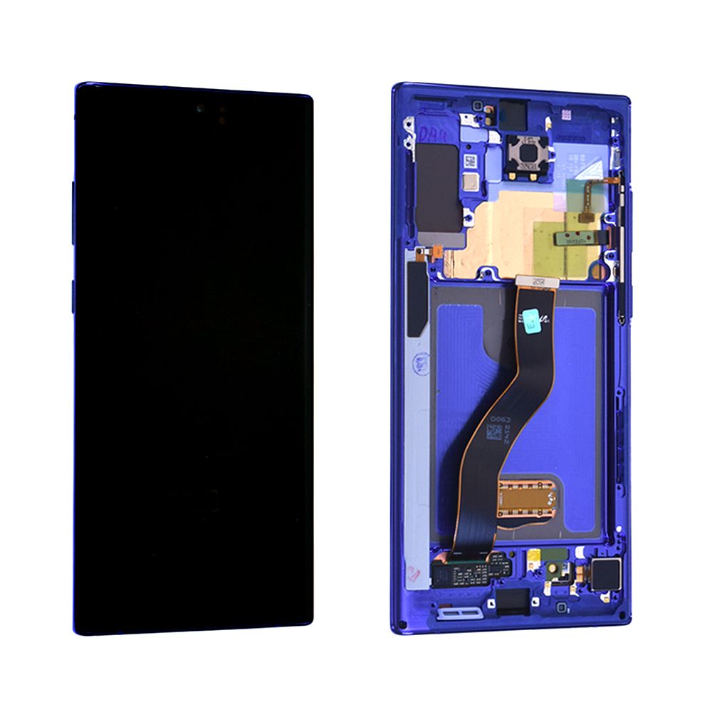 Écran Samsung Galaxy Note 10+ (N975F) Bleu Aura + Châssis Origine