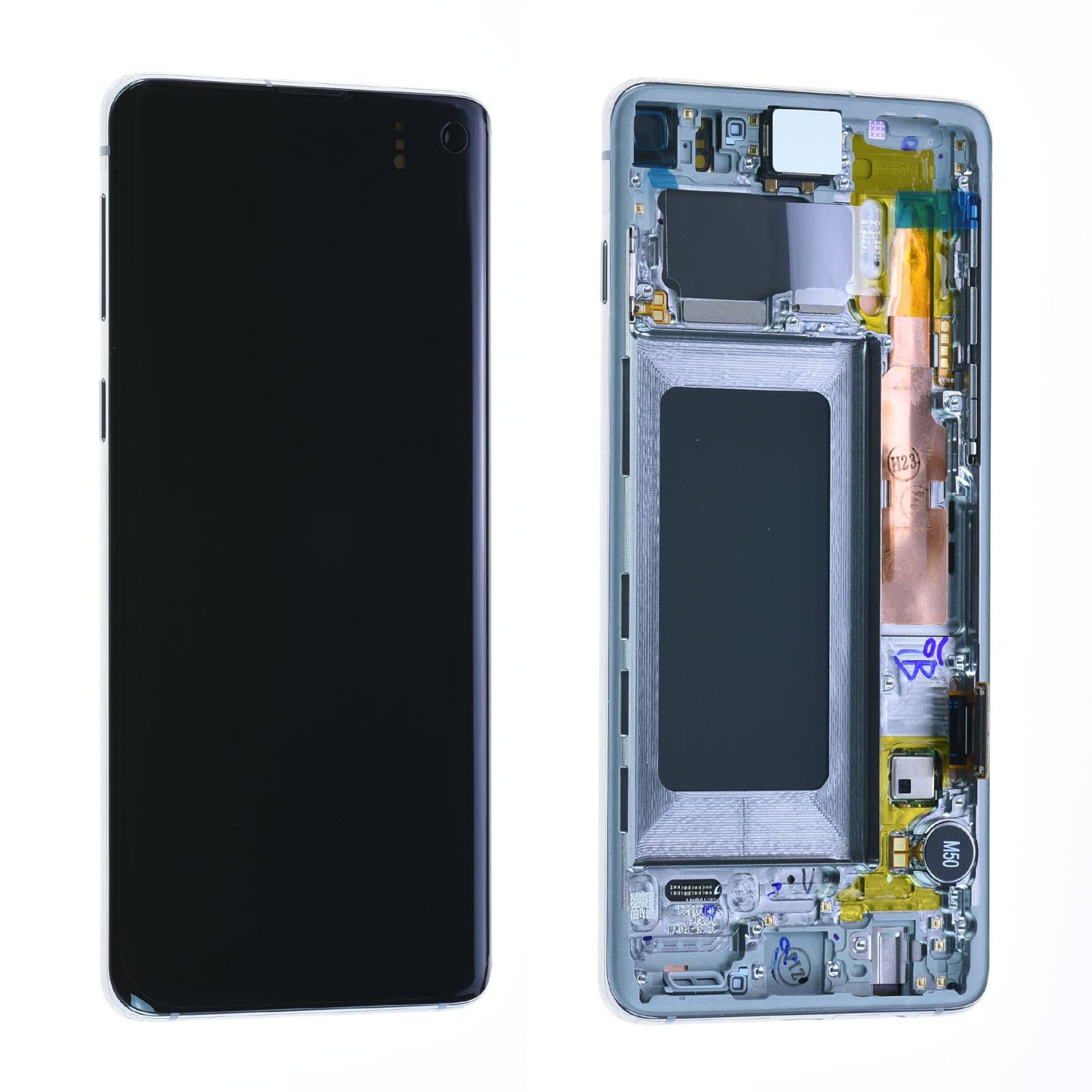 Écran Samsung Galaxy S10 (G973F) Blanc + Châssis Occasion Grade A