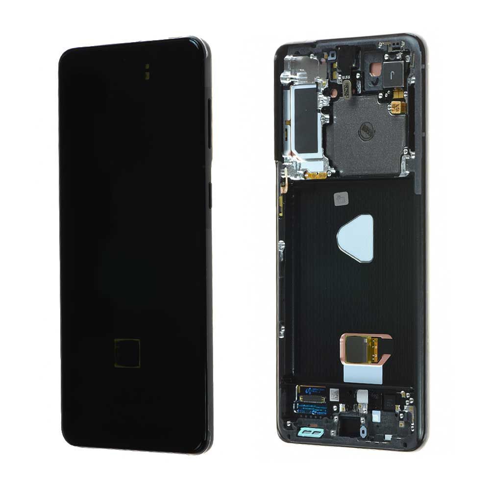 Écran Samsung Galaxy S21+ Noir + Châssis Origine démonté Occasion Grade A (PIEC)