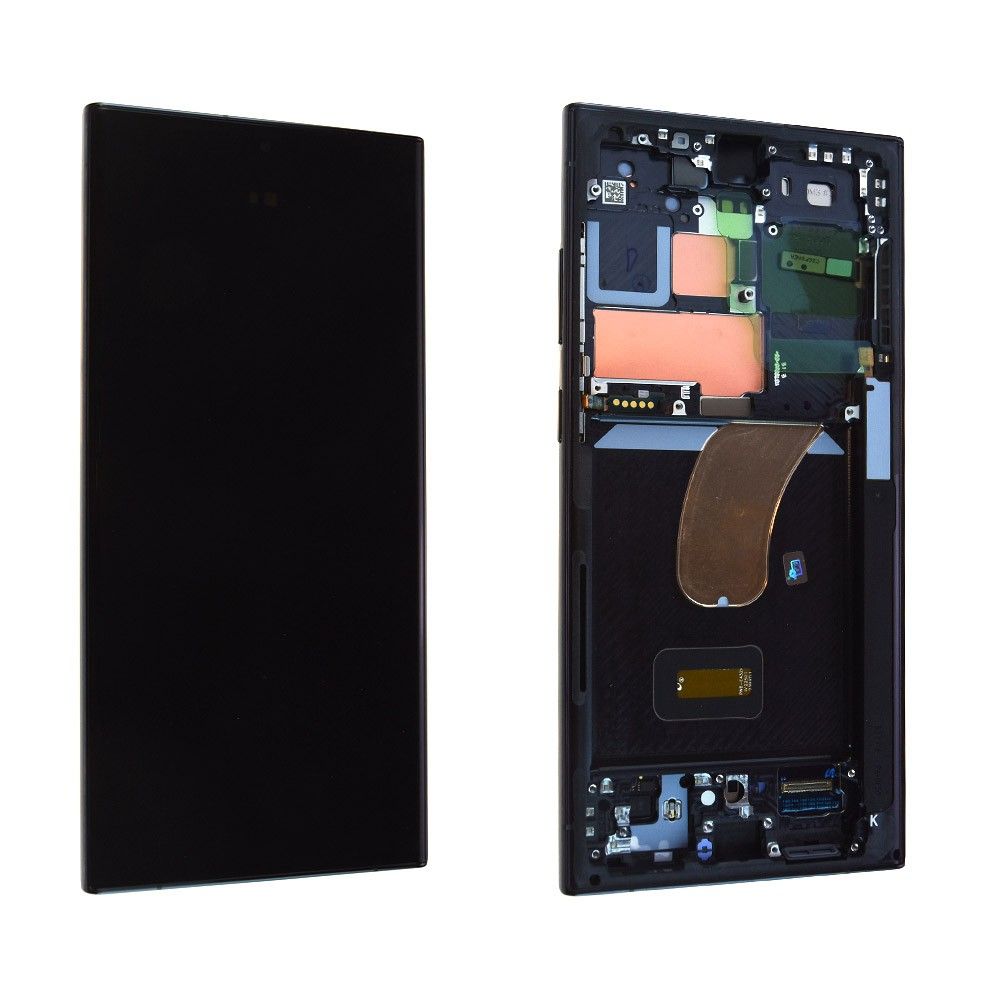 Écran Samsung Galaxy S23 Ultra (S918B) Noir + Châssis Origine