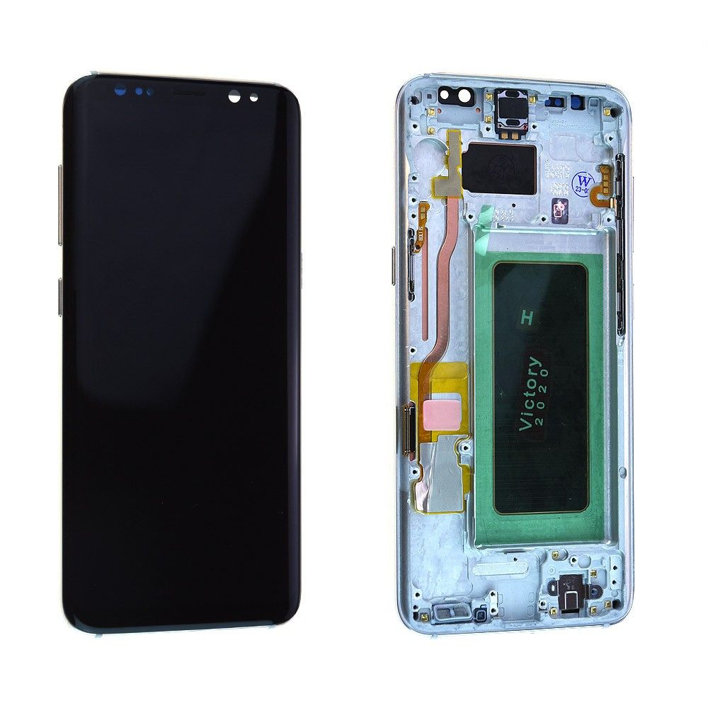 Écran Samsung Galaxy S8 (G950F) Argent + Châssis Reconditionné (PIEC)
