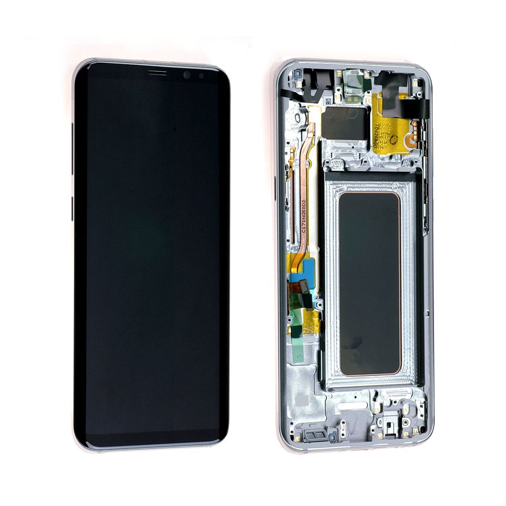 Écran Samsung Galaxy S8+ (G955F) Argent + Châssis Reconditionné (PIEC)