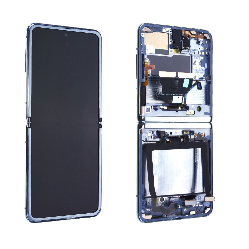 Écran Samsung Galaxy Z Flip 4g (F700F) Argent + Châssis Origine