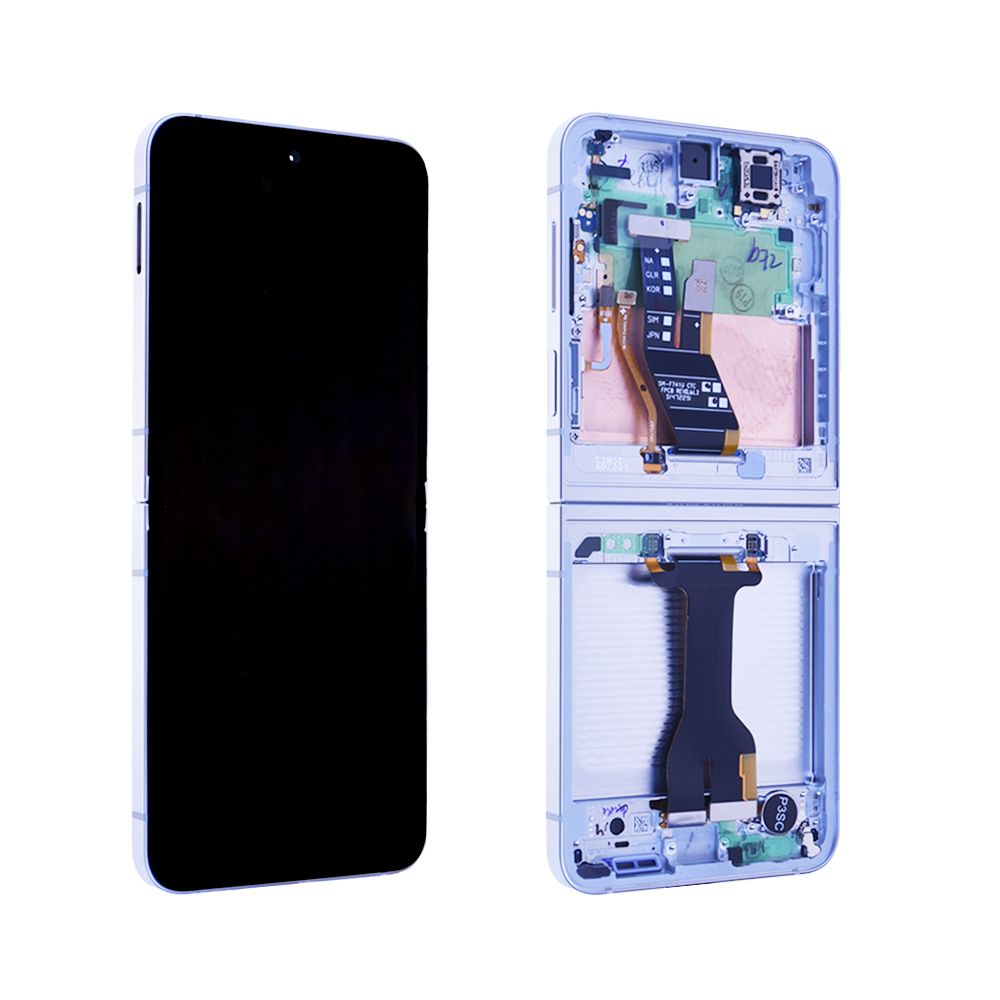 Écran Samsung Galaxy Z Flip6 5G (F741B) Blanc + Châssis Origine