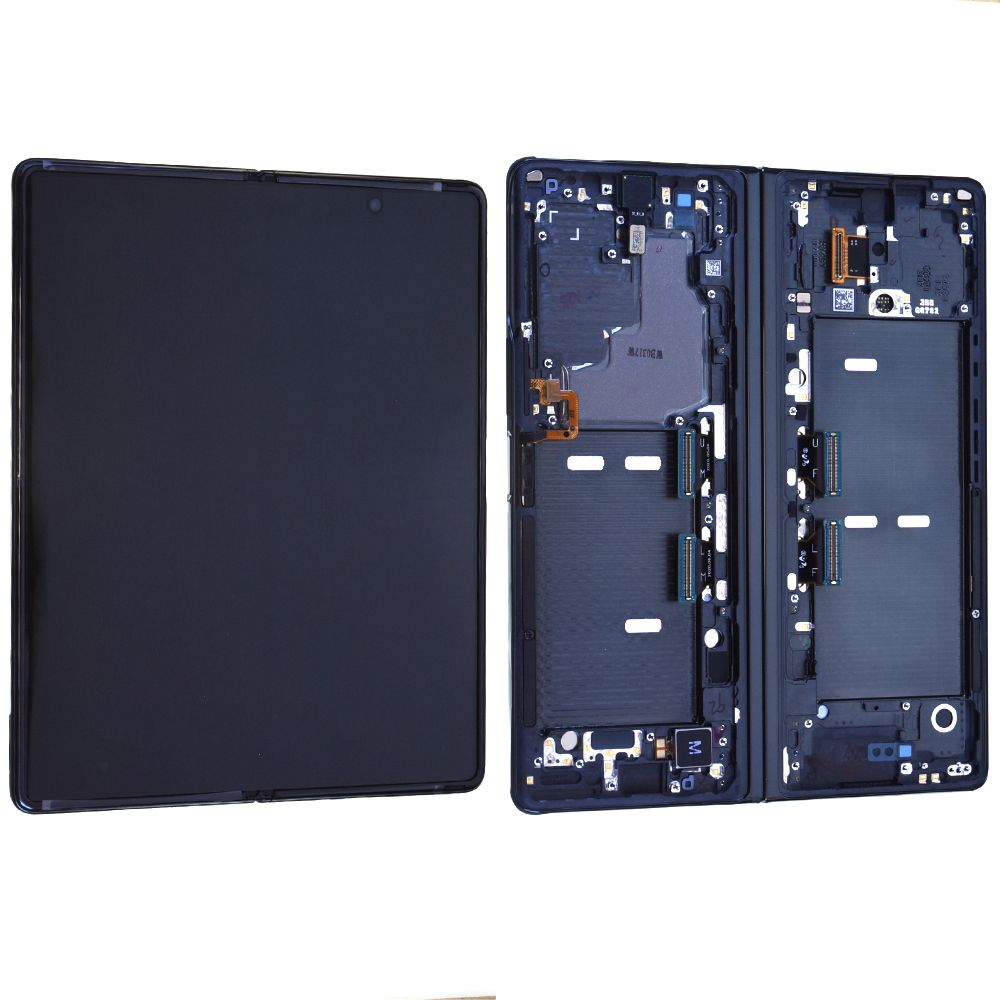 Écran Samsung Galaxy Z Fold2 5G (F916B) Noir / Bleu + Châssis Origine