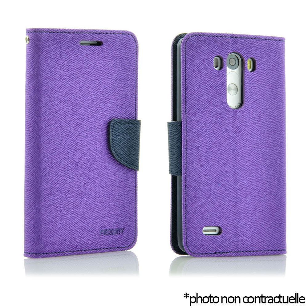 Housse Grainé Mercury Samsung Galaxy S3 Mini (i8190) Violet / Blue Jeans