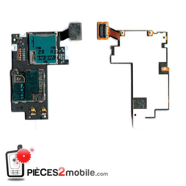 Module lecteur SIM et lecteur de carte mémoire Samsung Galaxy Note 2 4G GT-N7105