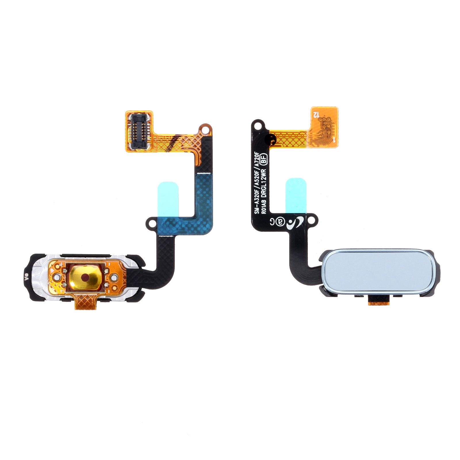 Nappe / Bouton HOME Samsung Galaxy A3 2017 (A320F) / A5 2017 (A520F) / A7 2017 (A720F) Bleu
