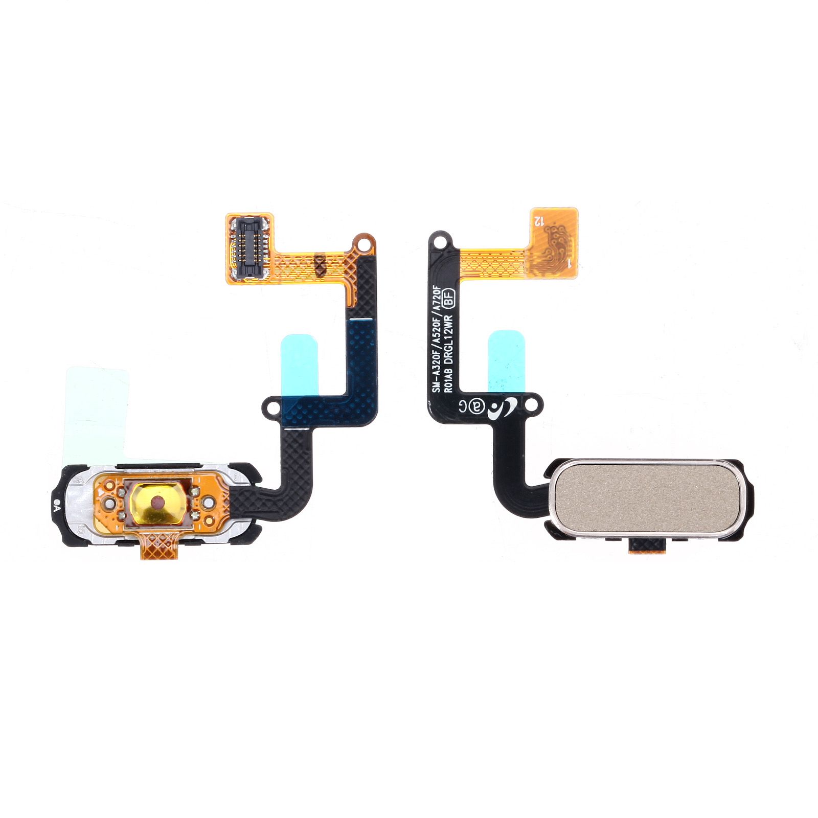 Nappe / Bouton HOME Samsung Galaxy A3 2017 (A320F) / A5 2017 (A520F) / A7 2017 (A720F) Or