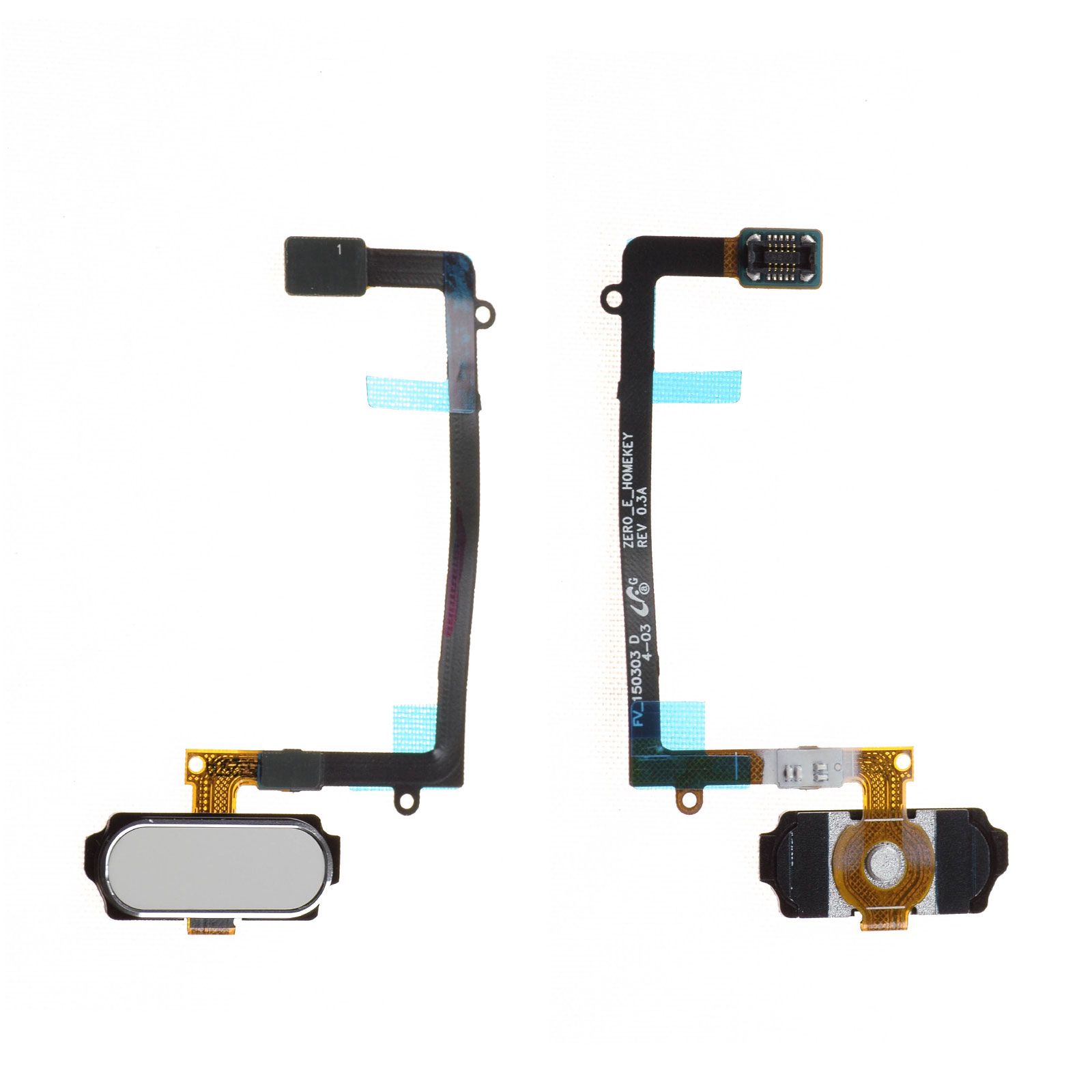 Nappe / Bouton HOME Samsung Galaxy S6 Edge (G925F) Blanc