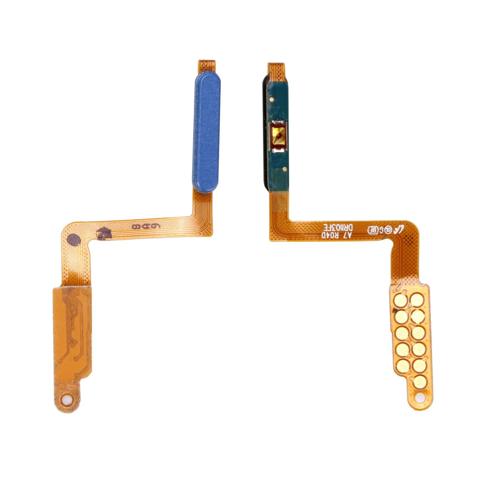 Nappe / Bouton Power / Lecteur d'empreintes Samsung Galaxy A7 2018 (A750F) Bleu