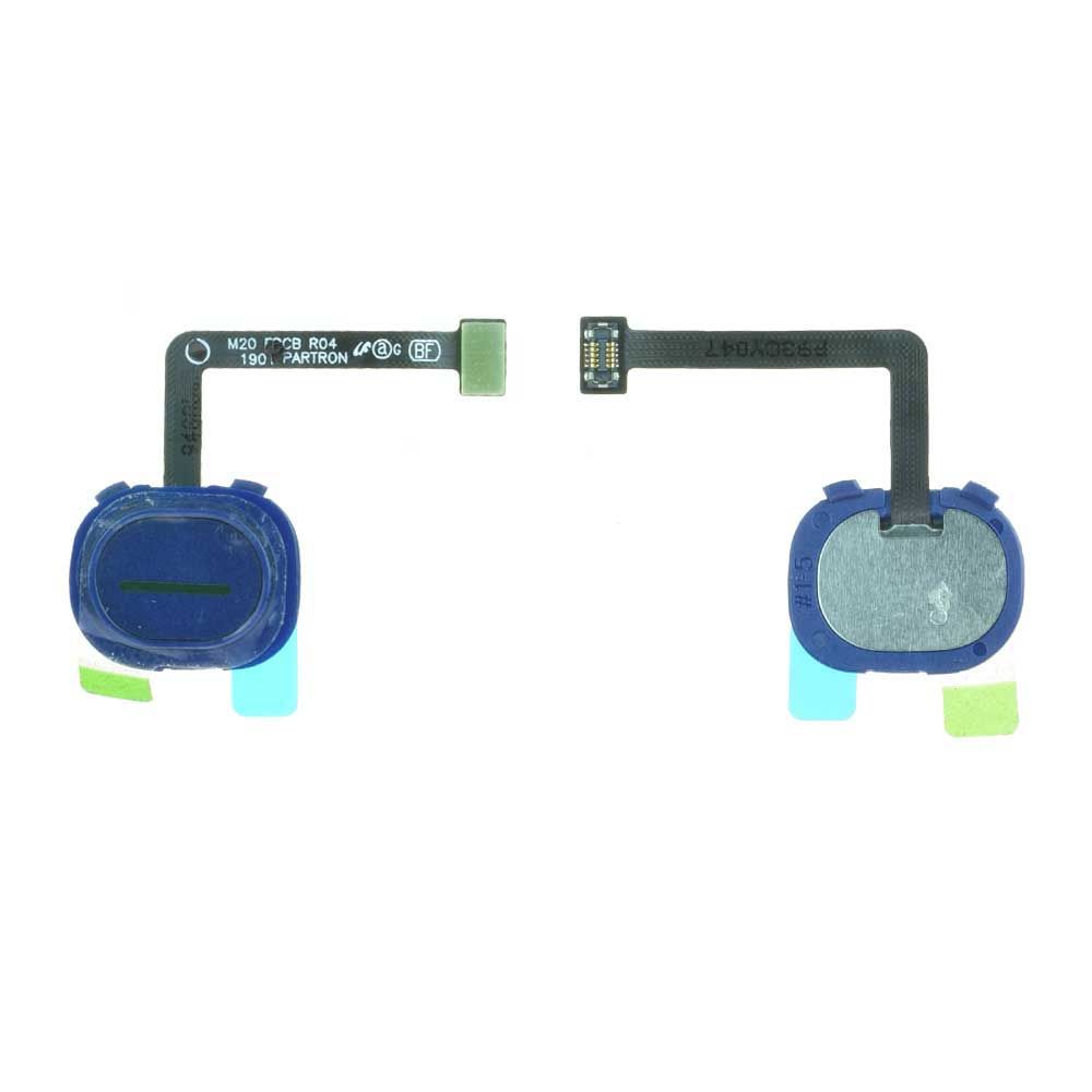 Nappe Lecteur d'Empreintes Samsung Galaxy M20 (M205F) / M30 (M305F) Bleu