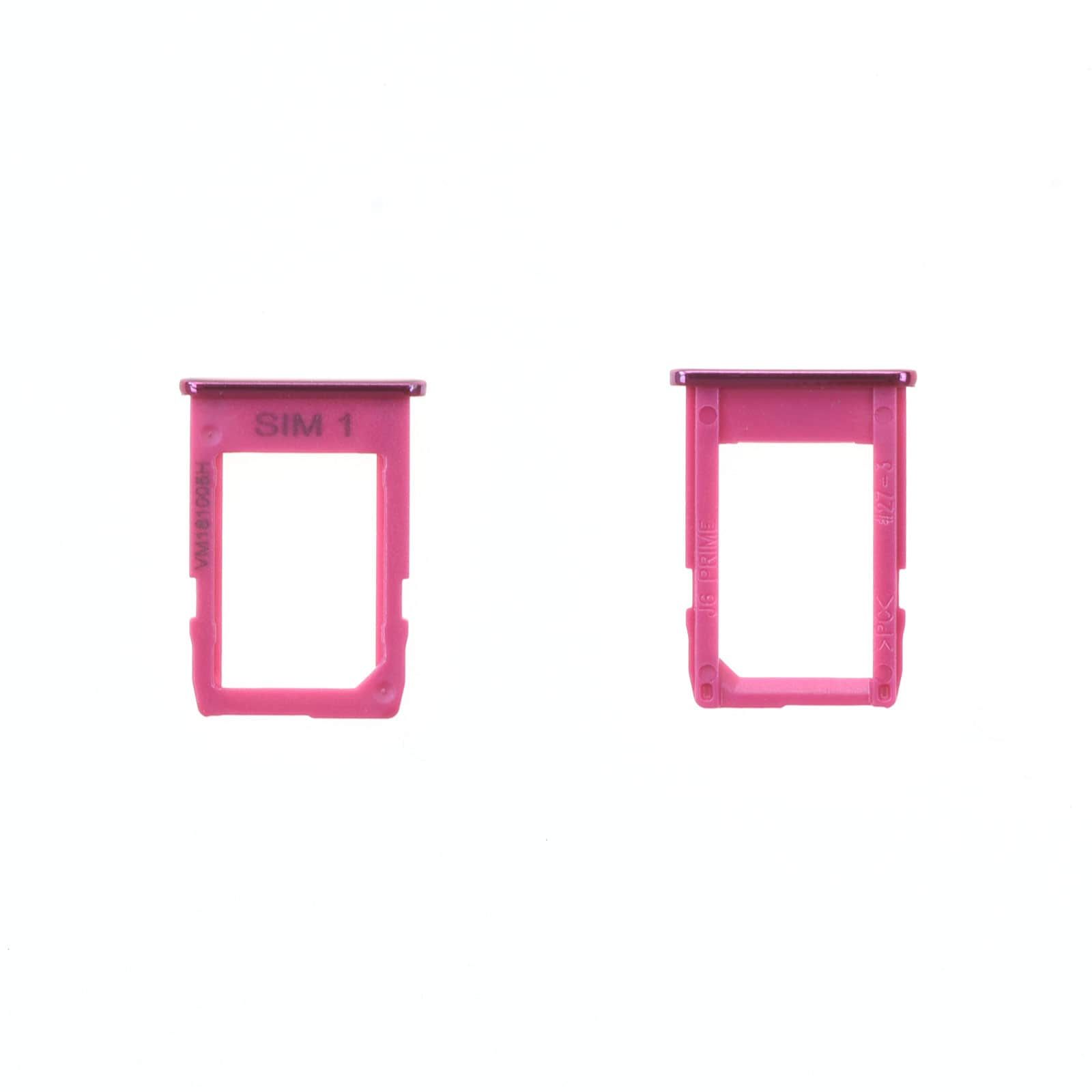 Tiroir SIM Samsung Galaxy J4+ (J415F) / J6+ (J610F) Rose Origine
