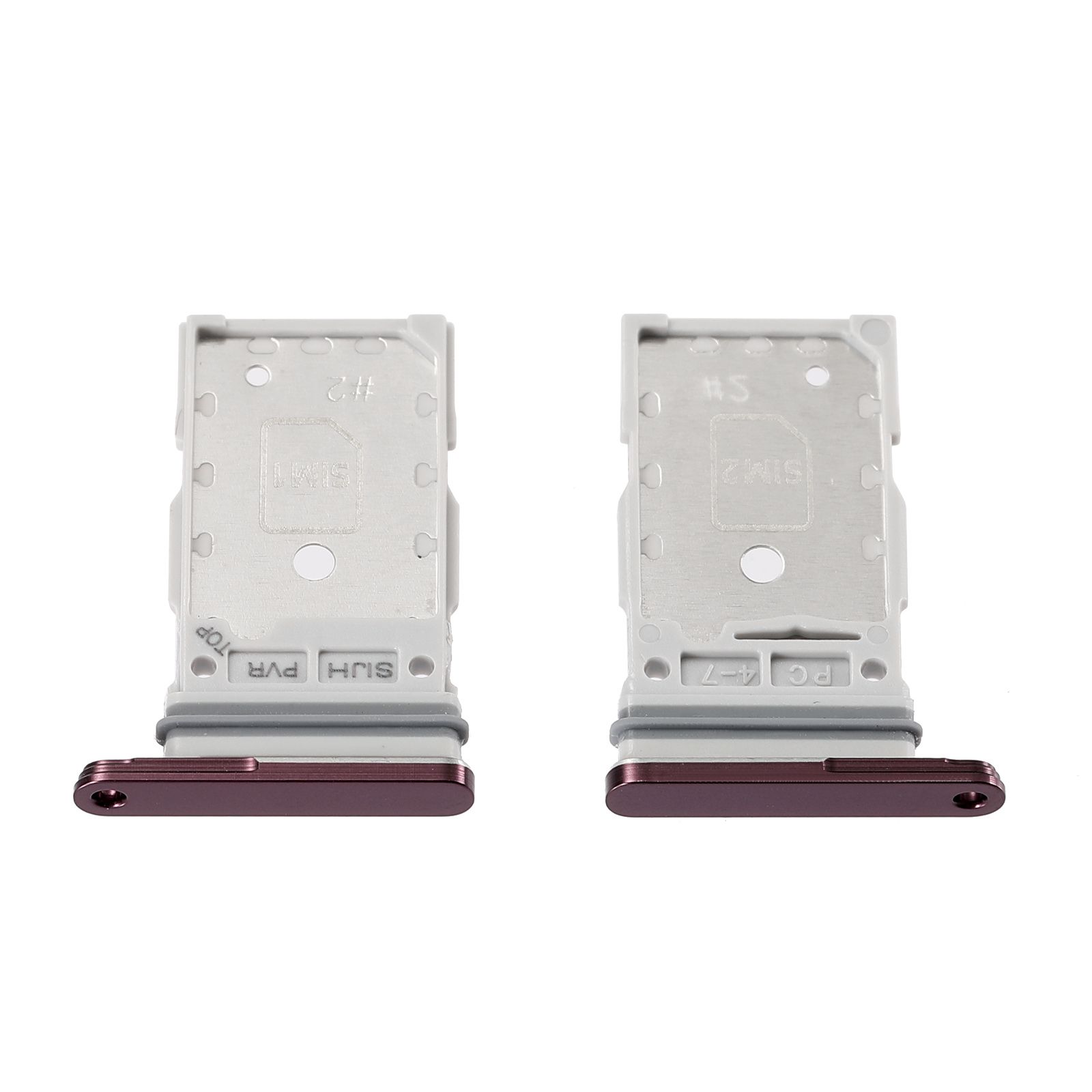 Tiroir SIM Samsung Galaxy S22 Ultra (S908B) Rouge Bordeaux (PIEC)