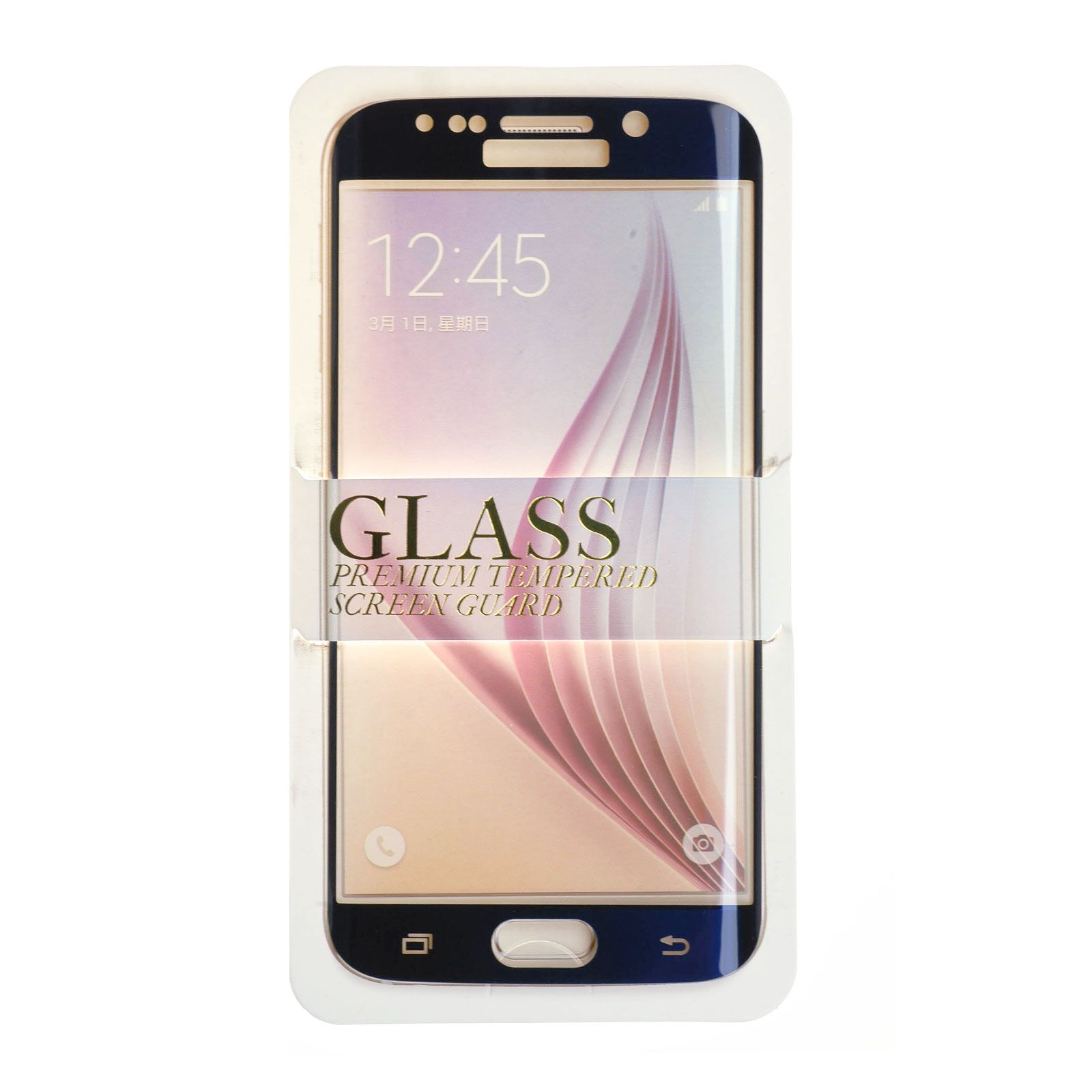 Verre trempé Intégral Samsung Galaxy S6 Edge (G925F) Bleu
