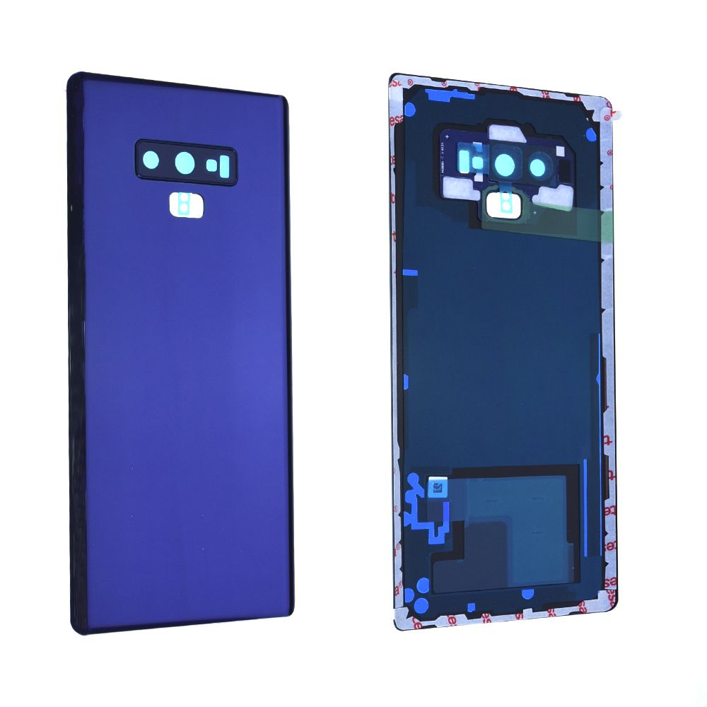 Vitre arrière avec vitre cache caméra sans logo Samsung Galaxy Note 9 (N960F) Bleu Ocean