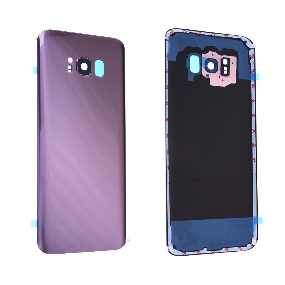 Vitre arrière avec vitre cache caméra sans logo Samsung Galaxy S8+ (G955F) Rose