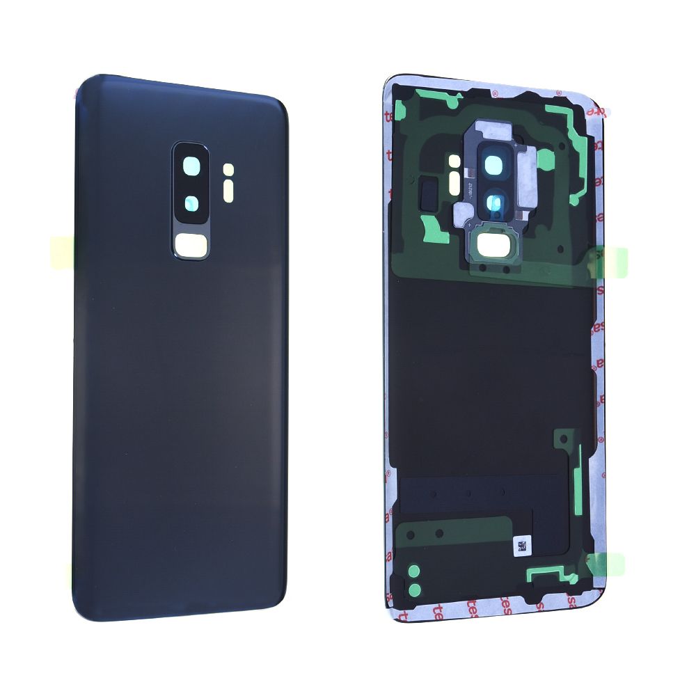 Vitre arrière avec vitre cache caméra sans logo Samsung Galaxy S9+ (G965F) Gris