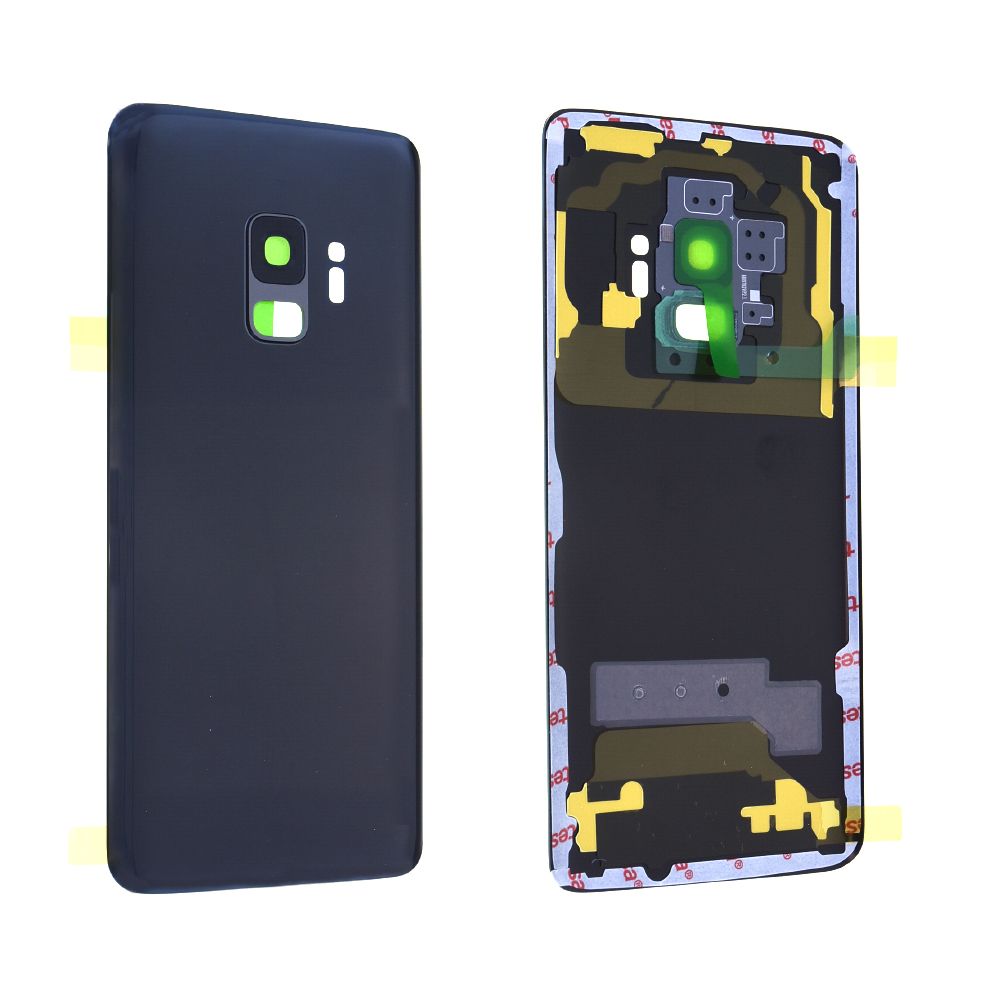 Vitre arrière avec vitre cache caméra sans logo Samsung Galaxy S9 (G960F) Gris