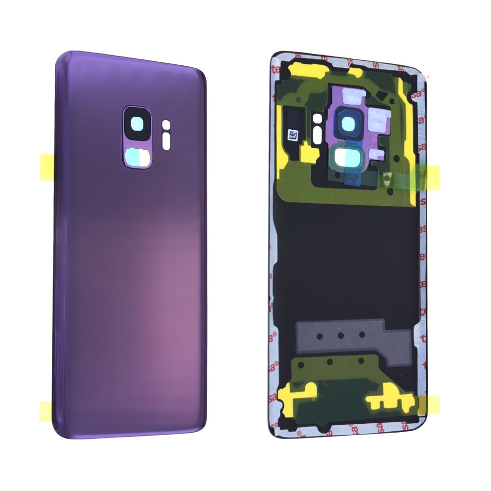 Vitre arrière avec vitre cache caméra sans logo Samsung Galaxy S9 (G960F) Violet