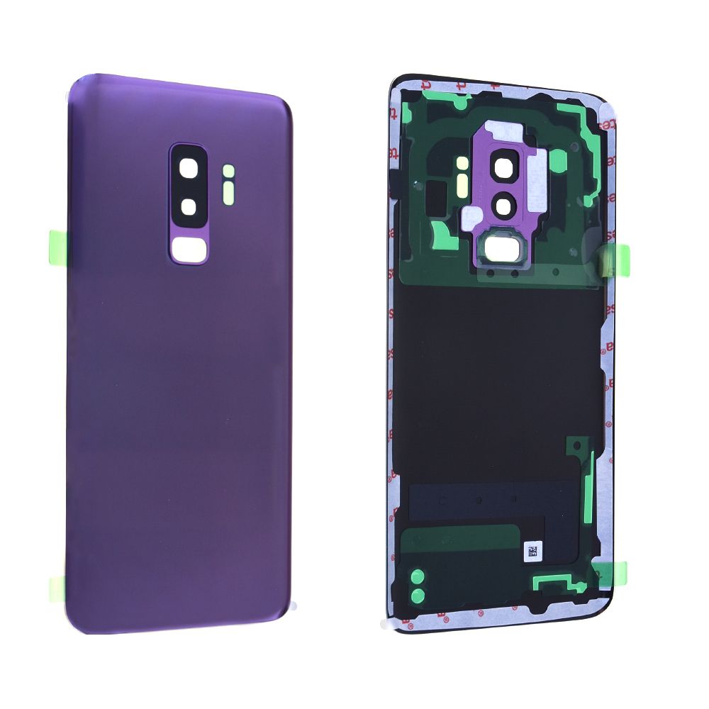 Vitre arrière avec vitre cache caméra sans logo Samsung Galaxy S9+ (G965F) Violet Lilac