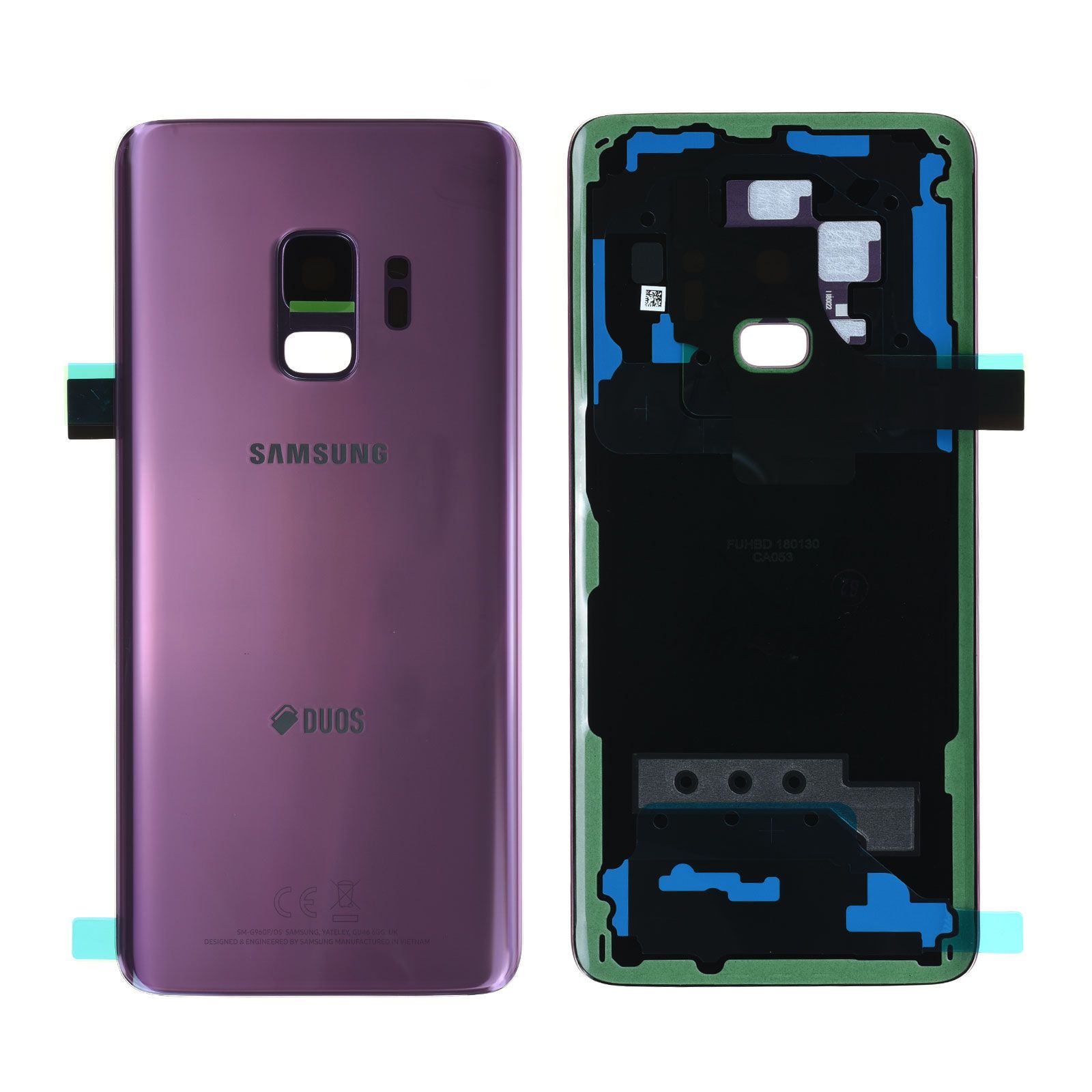 Vitre arrière (Duos) Samsung Galaxy S9 (G960F) Ultra Violet Origine